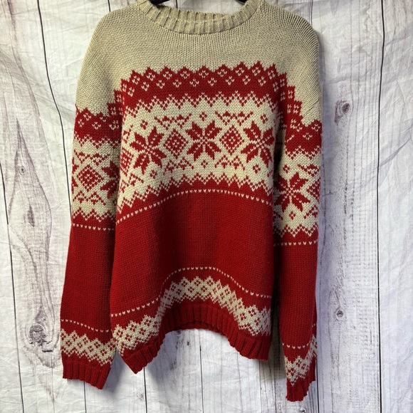 Vintage 90s Arizona Fair Isle Knit Sweater Pullover Adult Large 100% Acrylic USA - Picture 1 of 6